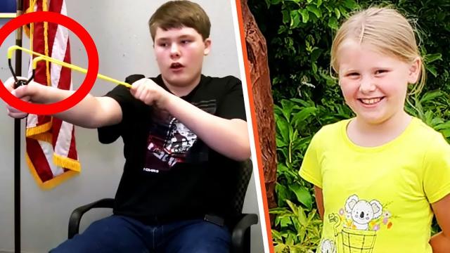 Boy Notices Little Sister Being Dragged by Stranger into the Woods, Grabs a Slingshot to Free Her