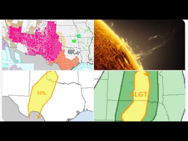 Hot Southern Heat! Lots of Fires! Lots of Floods! More severe Weather & Big Texas Storms Tuesday!