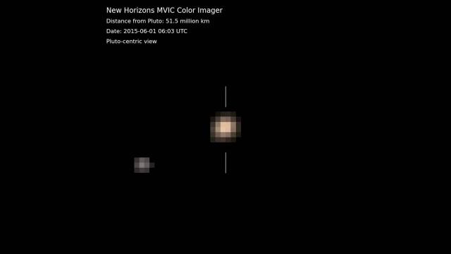 Pluto is 'Beige-Orange' In New Pixelated New Horizons Images | Video