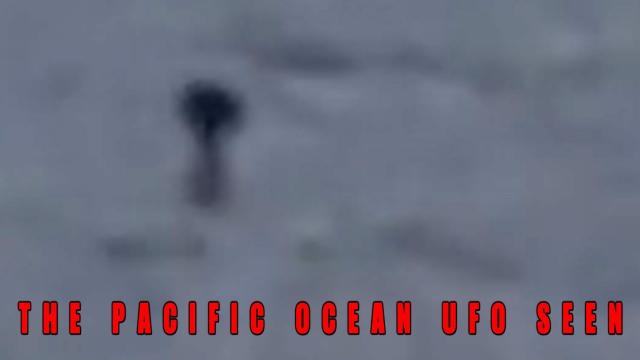 Object Hovering Slowly Over The Pacific Ocean. (UFO News)
