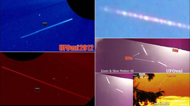 GIANTS UFOs Move Closer To The Sun, Aug 26, 2018 (REAL VIDEO)
