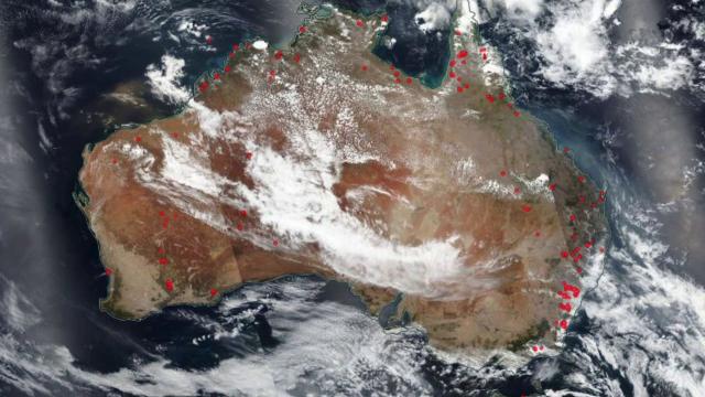 Australia's Deadly Wildfires Seen From Space - Dec. 1 to Jan. 6