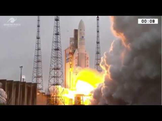 Blastoff! Arianespace Launches Satellites for Saudi Arabia and India
