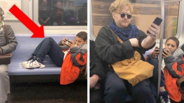 A Man Teaches a Rude Teenager a Lesson on the Subway