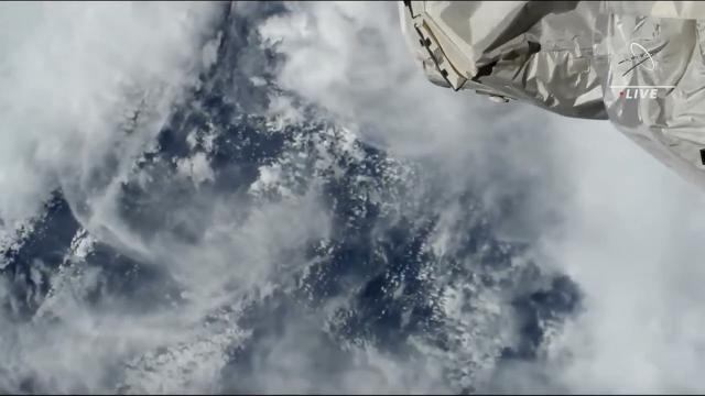 Tropical Storm Ian seen from space station after weakening over Florida