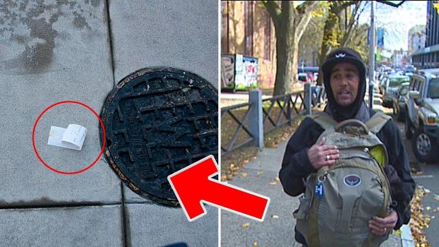 Homeless Man Finds Something On The Street That Changes His Fortune Forever