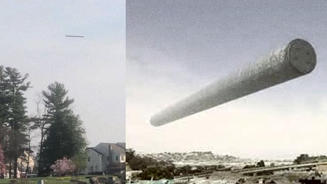 LONG CIGAR SHAPED UFO SPOTTED IN PENNSYLVANIA, USA, April 2023 ????