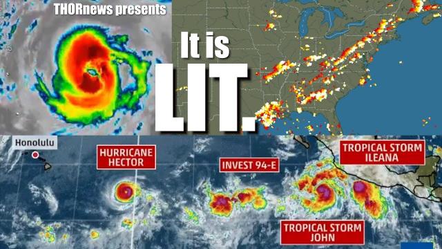 It is LIT! Crazy Pacific Ocean Activity,  49k Lightning Strikes & Squalling USA storms