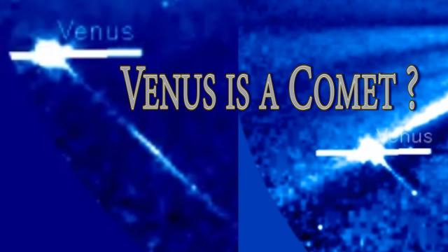 WTF? Planet Venus is a Comet? Her tail is kicking.