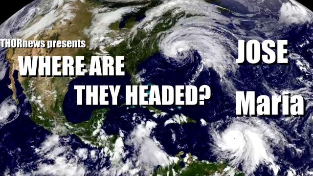 Where are Hurricane Maria & Jose headed?