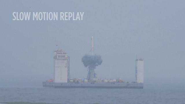 China Launches Satellites From Sea For First Time