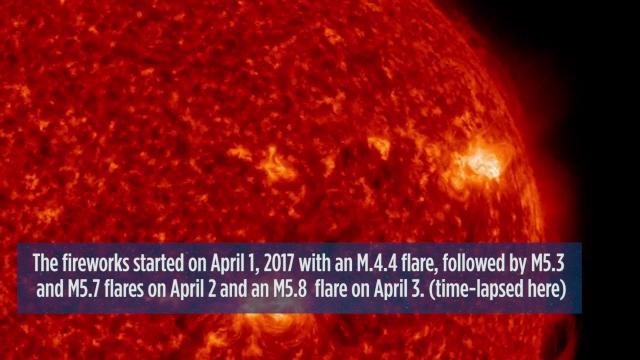 Sunspot Gets Active With Several Powerful Flares | Video