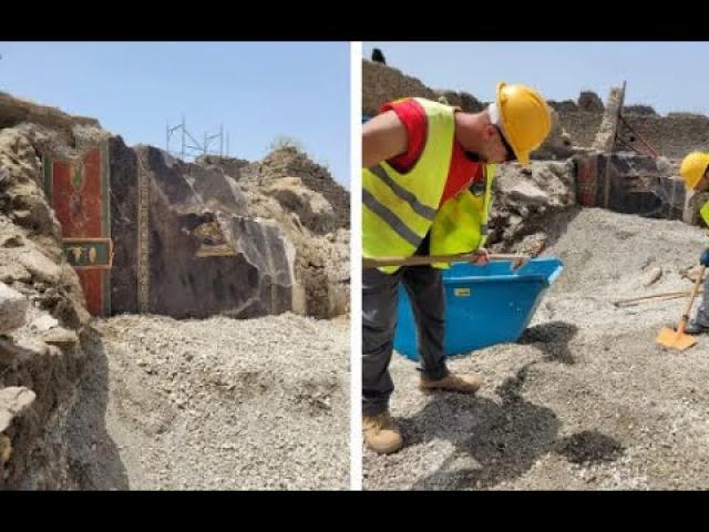 FRESCO DEPICTING A STILL LIFE UNCOVERED IN POMPEII   Made with Clipchamp