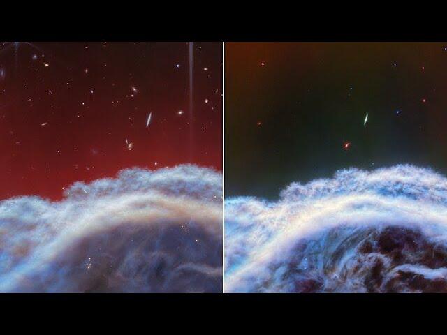 Transition video: Webb's two new views of the Horsehead Nebula