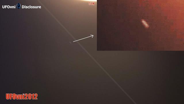 TELESCOPE SUN 4K: Of Course, a UFO FAST FAST Turns Around the Sun, Right Turn