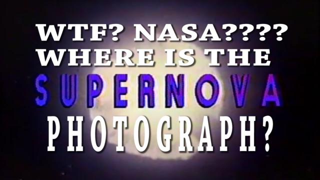 WTF? NASA - Where is the Kepler captured SuperNova in Early stage photo?