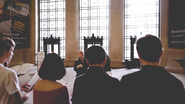 An MIT Moment: MIT Chamber Chorus performs in Lobby 7