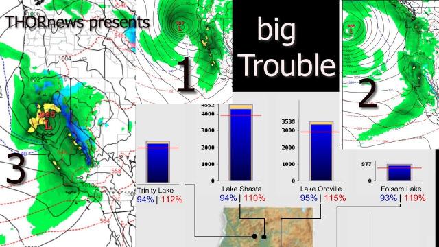 Major Alert! California has 4 dams over 90% & 3 Storms in bound for NW.