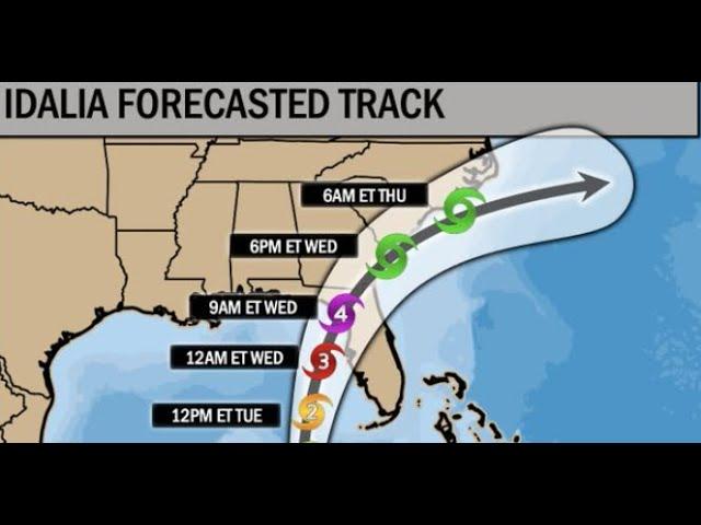 RED ALERT! NWS now predicts Idalia will make landfall as a Major Hurricane in Florida!