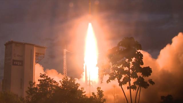 20th Vega rocket launch put trio of military satellites into orbit