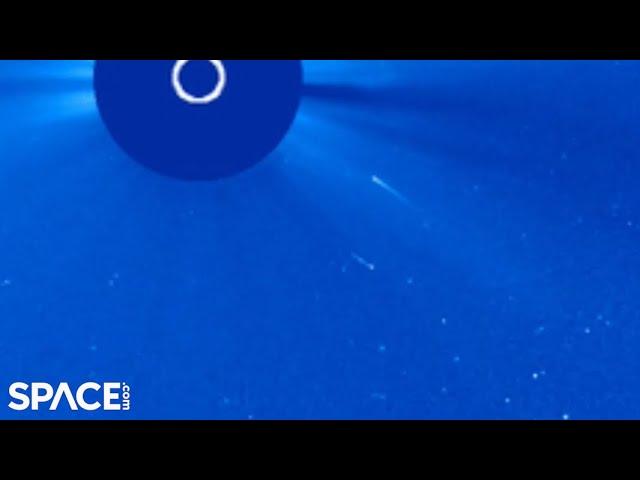 Comet vaporized by sun in footage from spacecraft