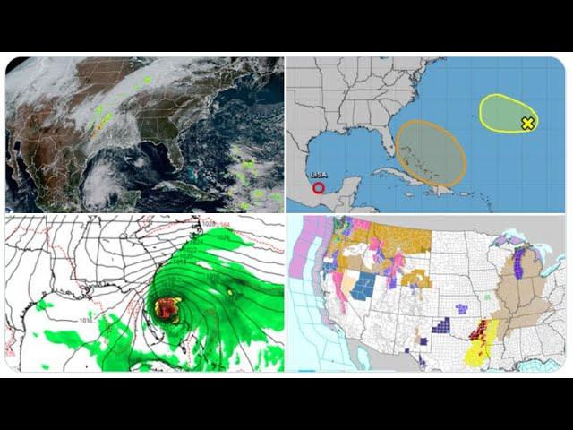 Hurricane to hit Florida in 6 days? Tornado Emergency in Texas now! & Lightning Godzilla Wildness.