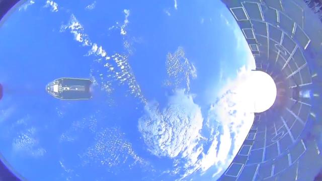 See SpaceX's Falcon Heavy Fairing Cam in Action During Separation