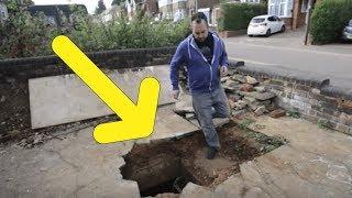 From Sinkhole To WWII Bomb Shelter In Five Minutes!