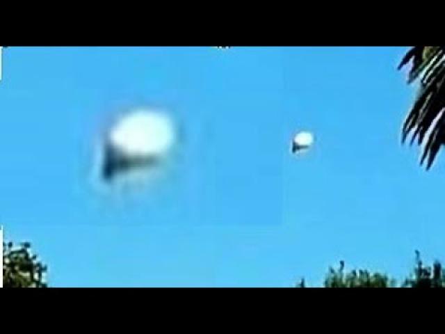 Is this a UFO floating over downtown San Diego?
