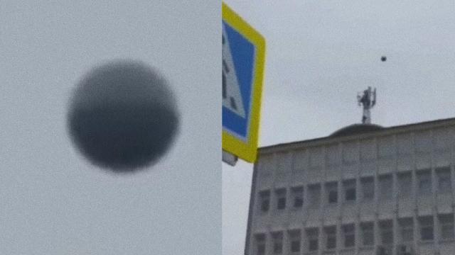 Mysterious Sphere shaped #UFO #UAP captured on camera in Russia ????- UFO News - May 4, 2023