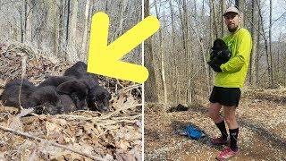 Two Trail Runners Heard A Rustling Noise In The Forest – Then Found Five Frightened Creatures