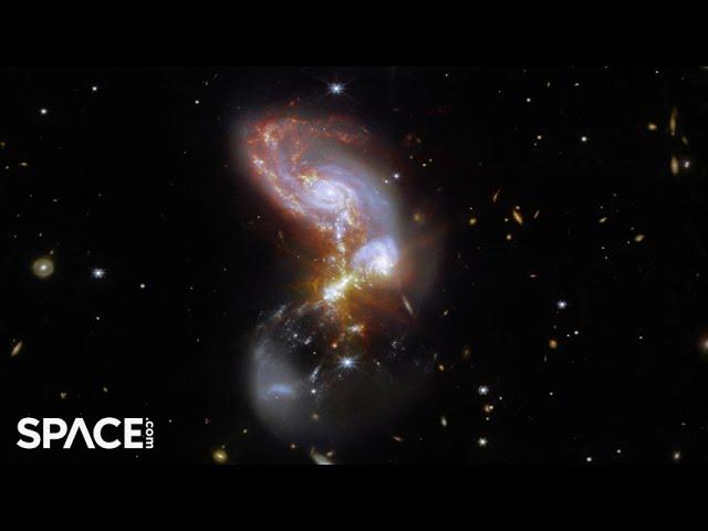 See the James Webb Space Telescope's view of a galaxy merger in stunning 4K