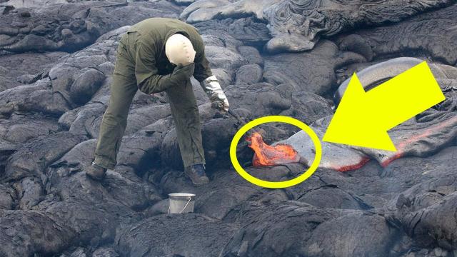 Man Exploring A Volcano Spots One Strange Item That Leaves Him Shaken