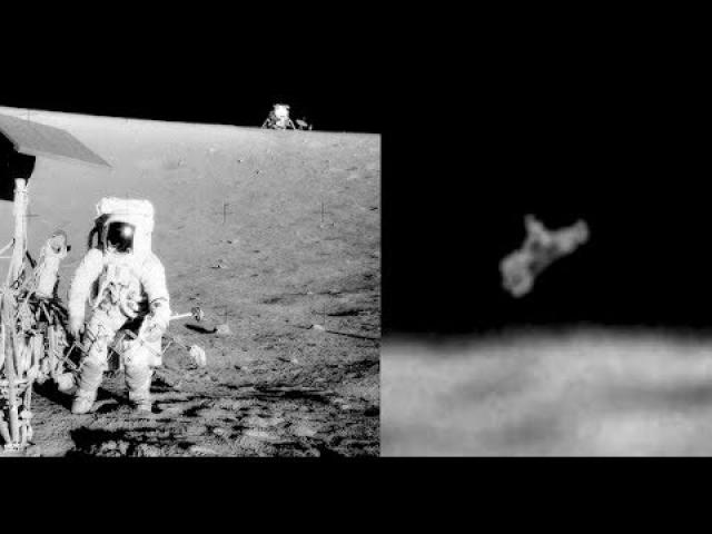 Odd looking UFO Seen During Moon Walk On Apollo 12 Mission
