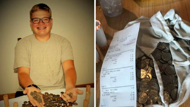 Teenager Got Sweet Revenge After Being Mocked By Waitress For Paying In Coins