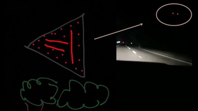 Frightened Witness Films Triangular UFO Over Hillsboro, Tennessee