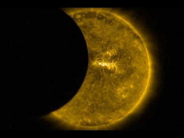 ESA Proba-2 Satellite Captures Partial Solar Eclipse