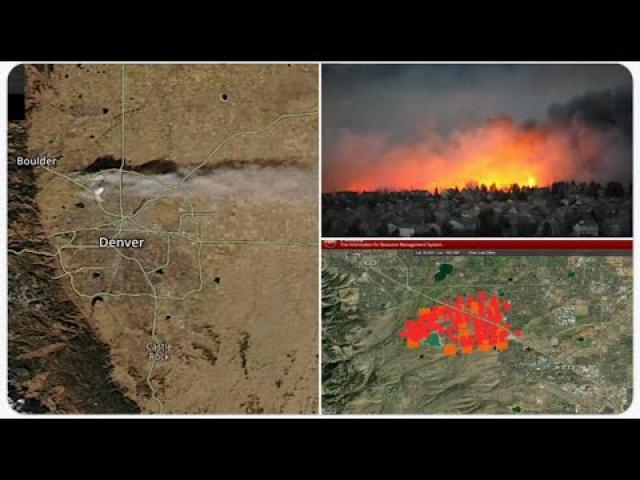600+ Homes burn as Wildfires rage across Boulder Superior & Louisville Colorado + Severe WX 4 SE