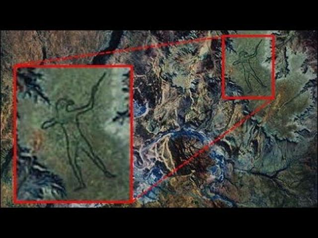 NASA satellite image shows revitalized 'Marree Man', a 17-mile ancient carving in Australia
