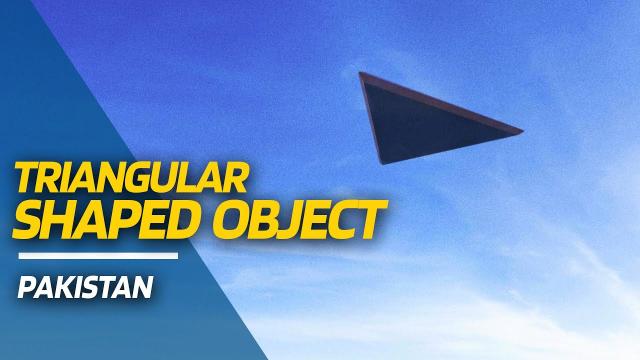 FOOTAGE FROM PAKISTAN SHOWS A BLACK TRIANGULAR SHAPED OBJECT! ????