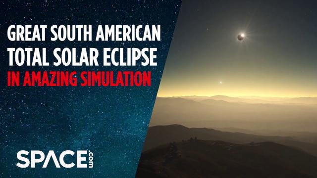 Great South American Solar Eclipse in Awesome Simulation