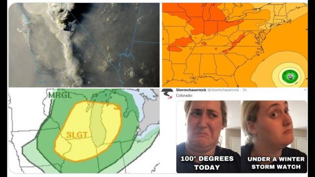 6.6 Atlantic, 6.3 Vanuatu Earthquakes, Hurricane Watch! Creek Fire Continues! Illinois Wisconsin MCS