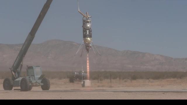 Tethered Rocket Tests New Navigation System