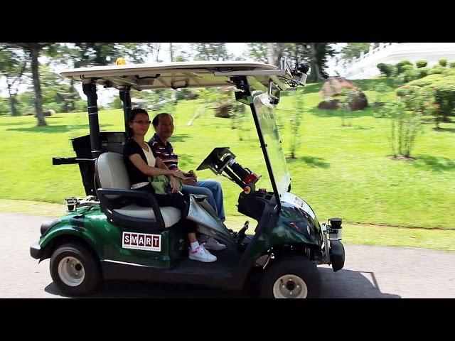 Self-driving golf carts