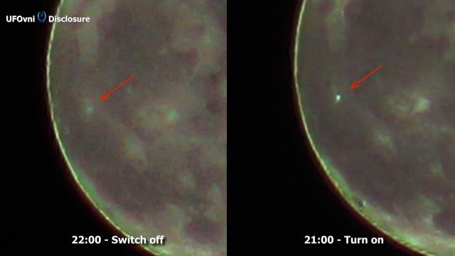Building or UFO ? Light Turn On & Switch Off On Aristarchus Moon