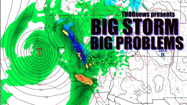 Alert! Dangerous storm to slam into California & West Coast with Flooding Rains & High Winds.