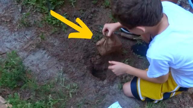 Boy Digging In Back Yard Uncovers A Treasure So Valuable That He Decides He Has To Return It