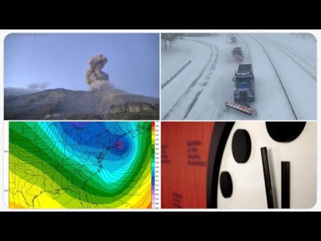 6.0+ Earthquakes in Japan & Indonesia today! Doomsday Clock at 100 seconds! More Volcano Eruptions!