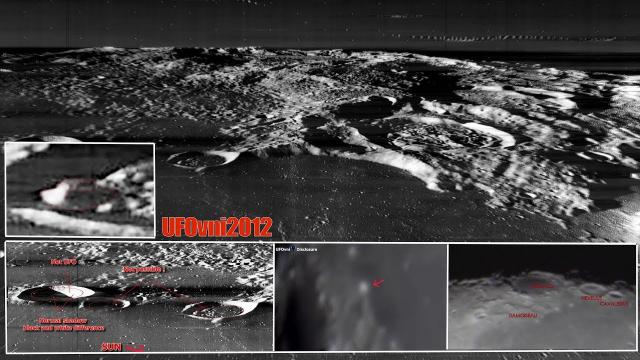 Ancient Discoveries "Alien Structures" and "UFO FLY" On The MOON Damoiseau (VIDEO 4k)
