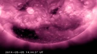 'Square' Hole In Sun Blows High-Speed Solar Wind | Video